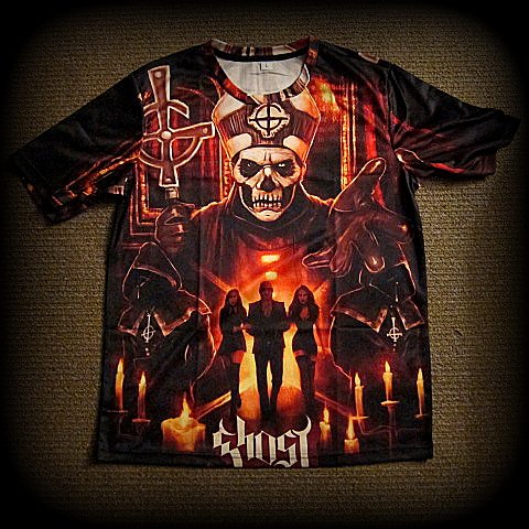 GHOST - Two Sided All Over Printed - Soft / Polyester / Spandex T-Shirt